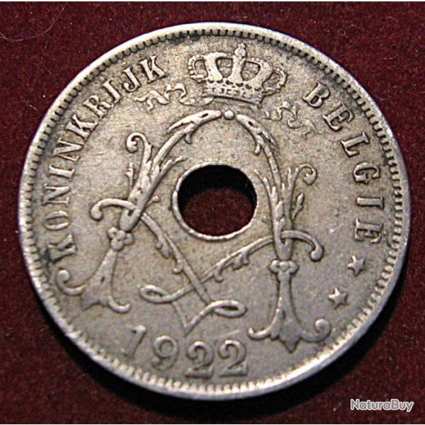 Belgique piece de 25 centimes 1922  (royaume de Belgique) ttb