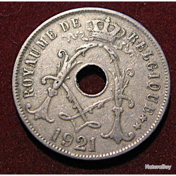 Belgique piece de 25 centimes 1921  (royaume de Belgique) ttb