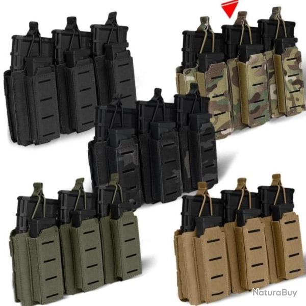 Pochette Tactique LSR 9mm 556 Mag -*CAMOUFLAGE-VERT- LIVRAISON GRATUITE !!