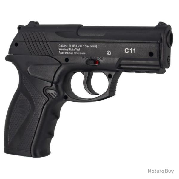 Pack Pistolet Borner C11 3J - calibre 4,5mm BBs + 5 co2 + 500 billes + 10 cibles