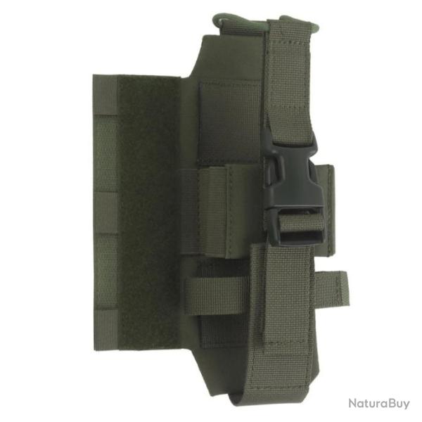 Pochette lat�rale pour radio tactique Syst�me auto-agrippant -*Velcro VERT