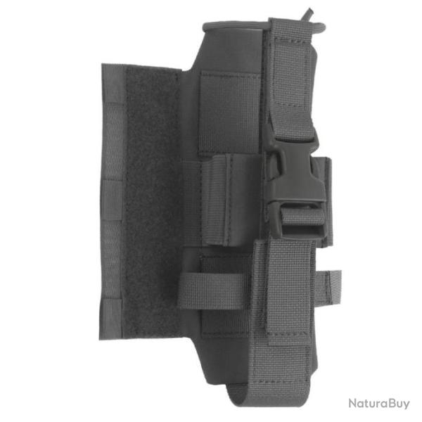 Pochette lat�rale pour radio tactique Syst�me auto-agrippant -*Velcro GRIS LIVRAISON GRATUITE !!