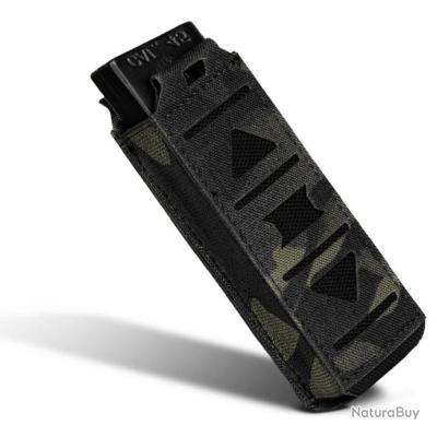 Pochette De Chargeur Tactique 9mm/40 CAL - Double étui, Triple Support, Fixations MOLLE