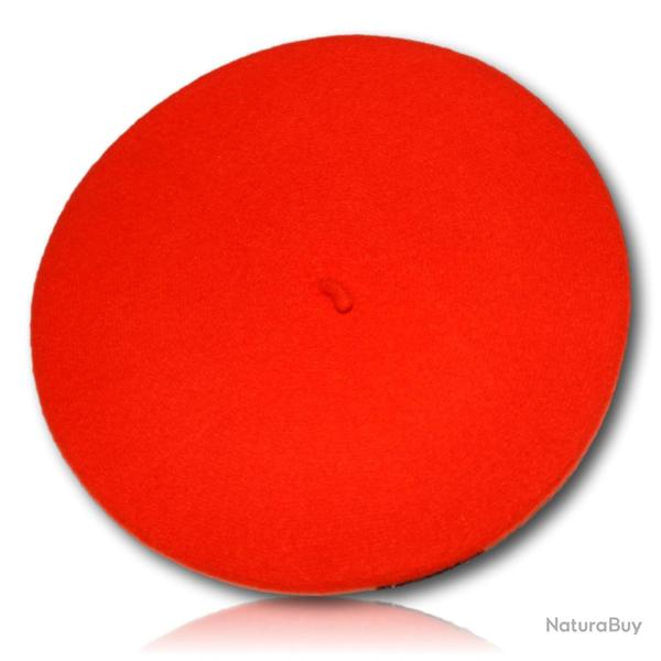 BERET FRANCAIS ORANGE FLUO NEUTRE