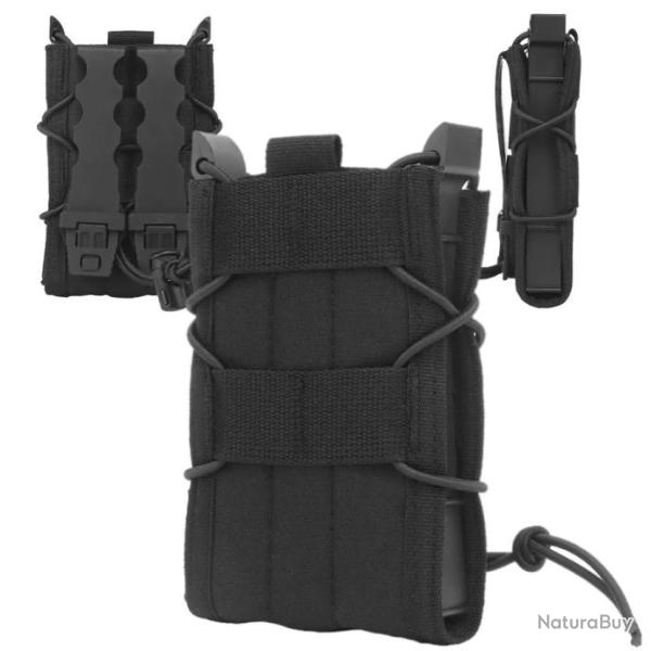 Pochettes de magazines simples: en nylon 500D de haute qualit�-*NOIR- LIVRAISON GRATUITE !!