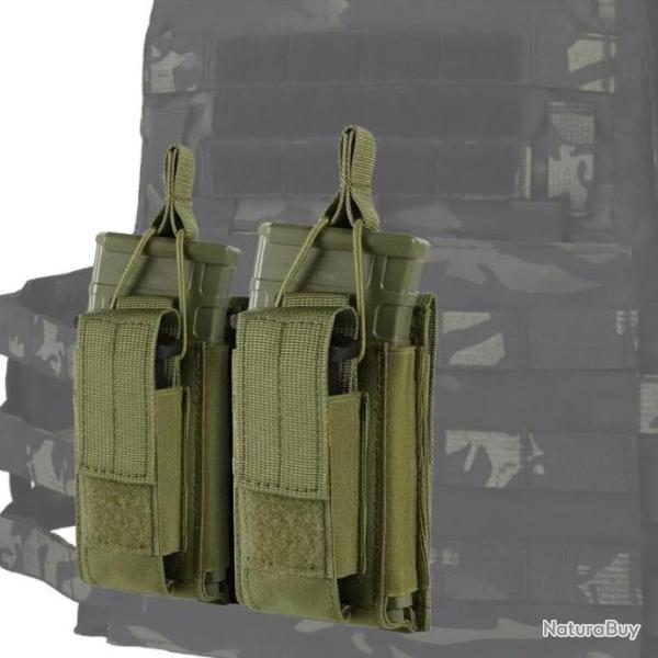 Poudres � double chargeur, syst�me Molle-*GREEN* LIVRAISON GRATUITE  !!