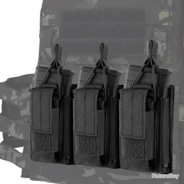 Poudres � triple chargeur, syst�me Molle-*BLACK*