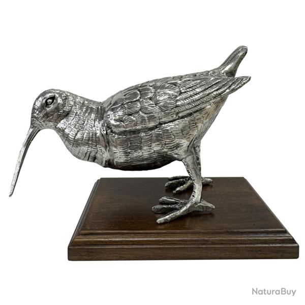 B�casse en �tain sur socle bois