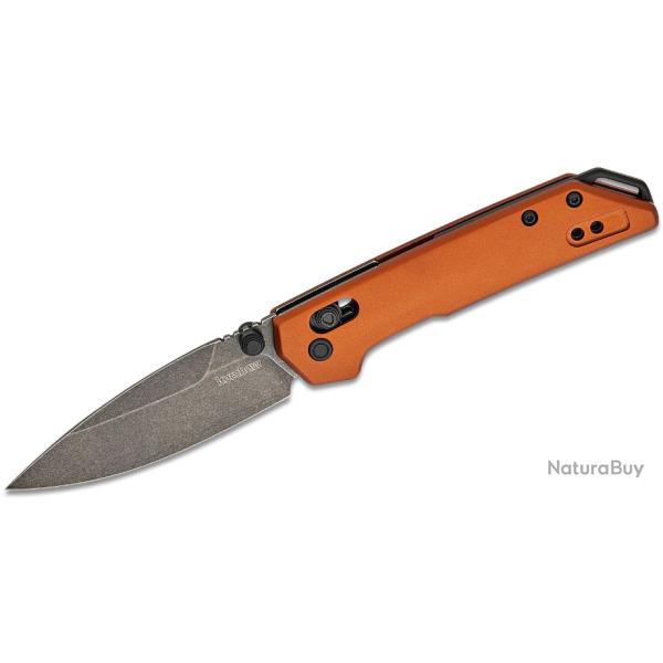 Couteau Kershaw Mini Iridium Bronze Lame Acier D2 Manche Aluminium DuraLock KVT KS2051BRZBW