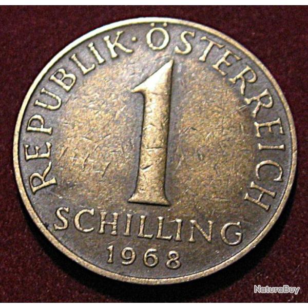 Autriche piece de 1 schilling 1968 ttb