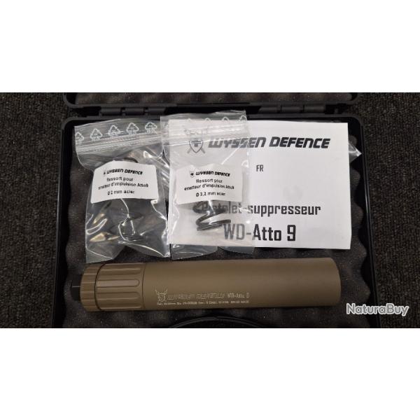 WYSSEN DEFENCE Mod�rateur WD-Atto 9 cal. 9x19 13.5x1LH FDE