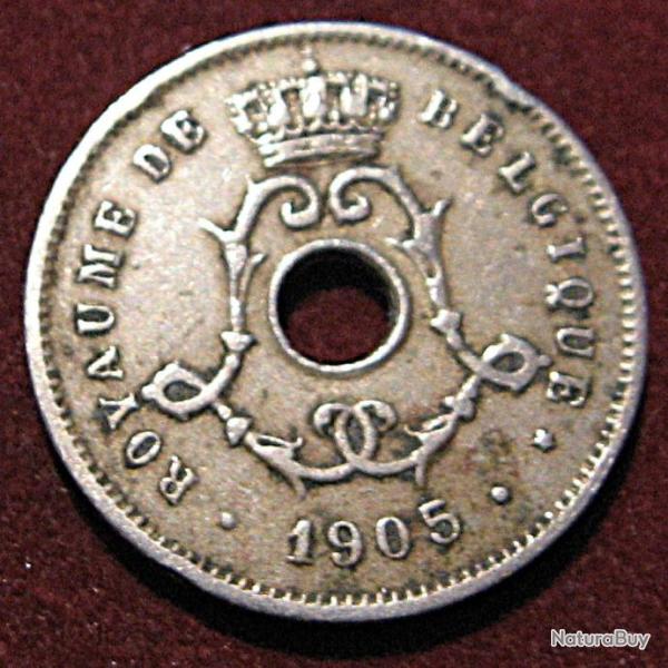 Belgique piece de 5 centimes (royaume de Belgique) 1905
