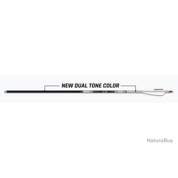 Tubes Easton X23 en aluminiuim noir-argent� Black-silver x12 2314