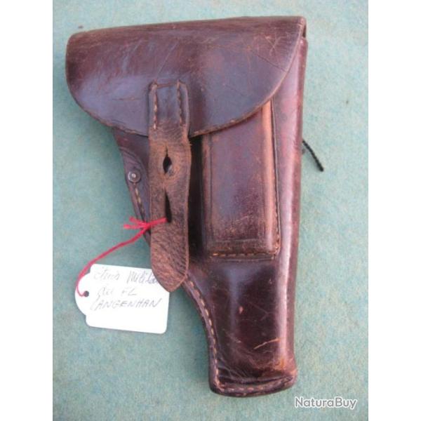 Etuis militaire du pistolet Fritz Langenhann Cal 7,65   Police allemande 1re Guerre 1916