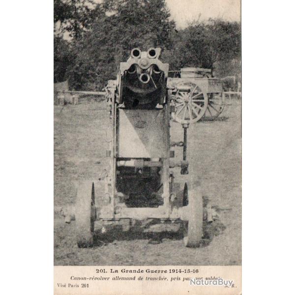 Carte Postale Ancienne - Canon-r�volver allemand de tranch�e, pris par nos -7729