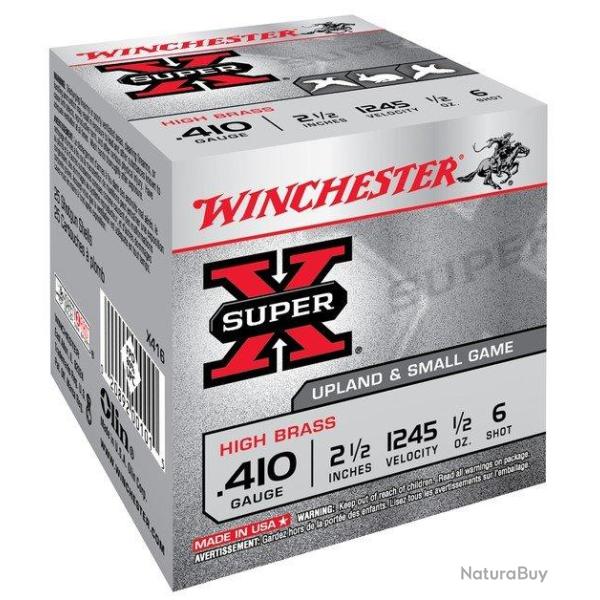 Cartouches 410 steel XPERT SUPER X Winchester-Plomb 6