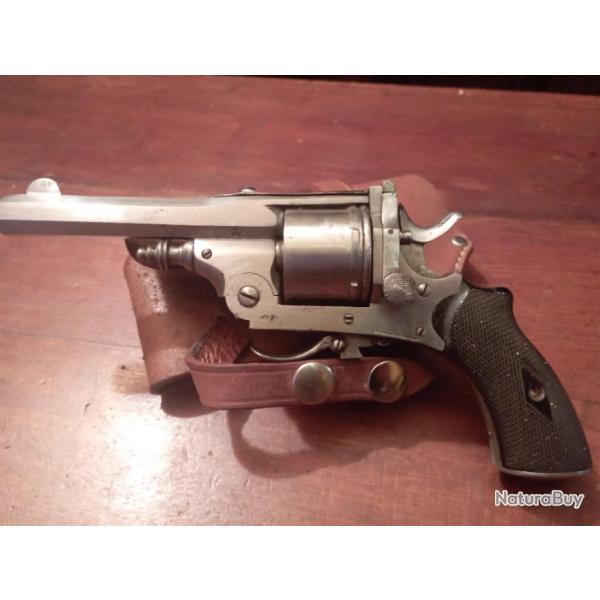 Rare revolver Ferdinand Drissen � brisure en 320 avec holster.