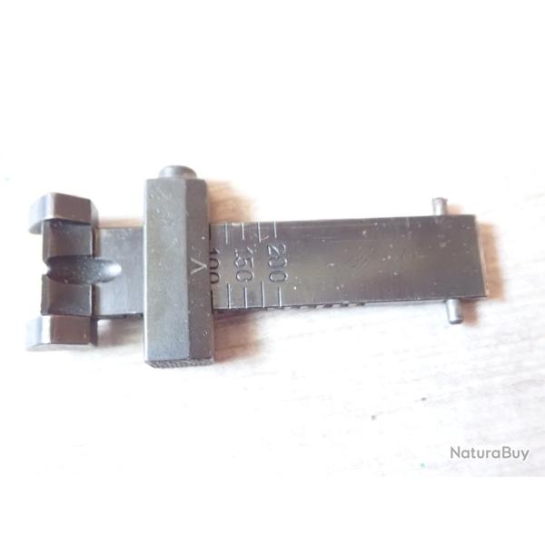 Hausse / Planche gradu�e � 200 m pour hausse de fusil suisse, Rubin Schmidt, Cadet ?