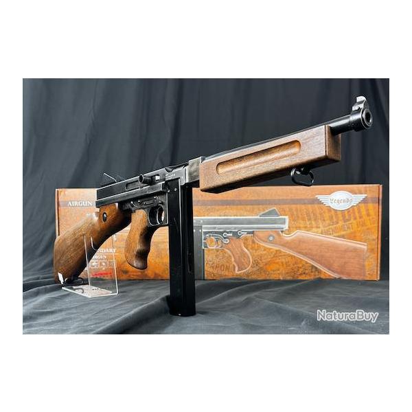 MEGA PROMO - Pack pr�t � tirer Pistolet Legends M1A1 Legendary couleur Noir/Bois (4500 Billes acier+