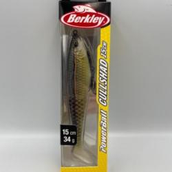 Leurre souple armé Berkley powerbait cullshad 15cm gold Shad