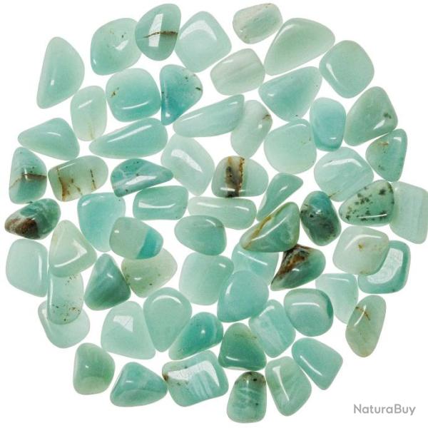 Pierres roul�es opale azur - 1,5 � 2 cm - Lot de 4