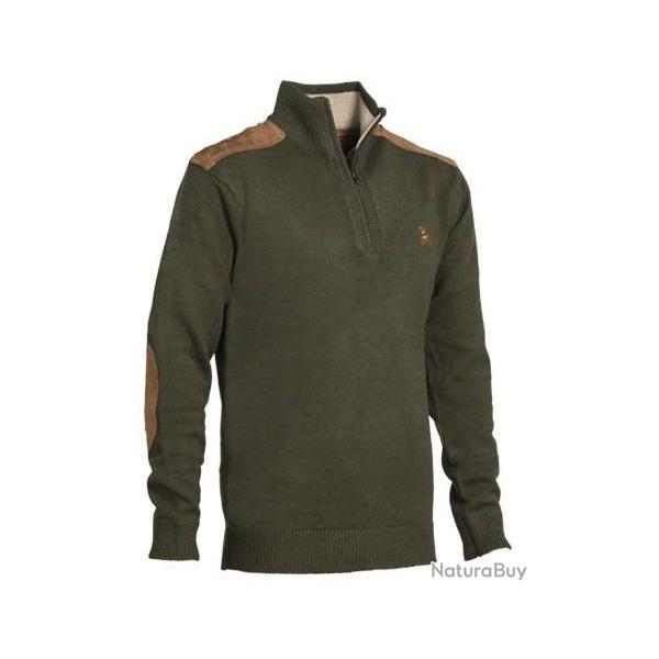 Pull de chasse Ligne Verney Carron Fox zipp� Kaki