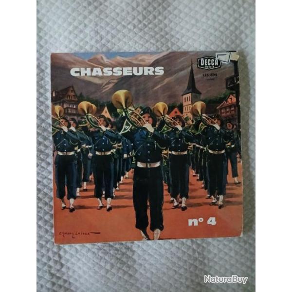 Disques vinyle 33 tours editions Decca  musique militaire chasseurs alpins