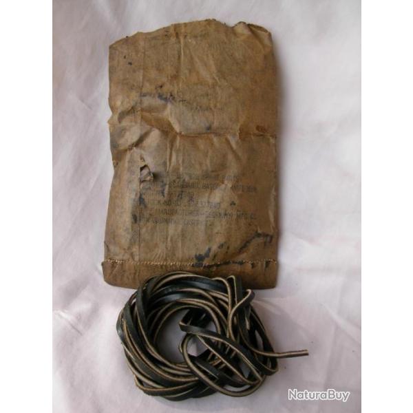 WW2 US 1 LANIRE MILITAIRE EN CUIR NOIR DE FOURREAU DE COUTEAU ORIGINALE SORTIE DE SON EMBALLAGE