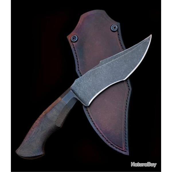 Couteau de chasse de Samuel Lurquin, l�tui 8ball. Neuf.