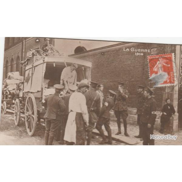 CPA - ARRIEE DE BLESSE ANGLAIS A AMIEN N�876