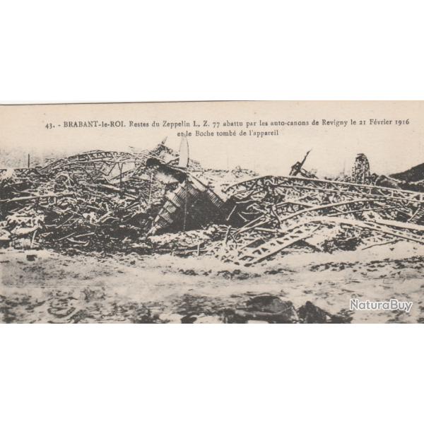 CPA -Brabant-le-ROI - Les Restes du Zeppelin Abattu  CANONS-N�840
