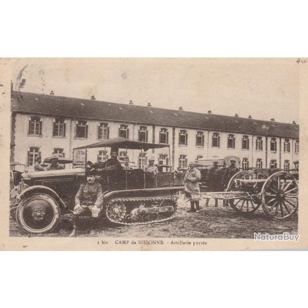 CPA - Camp de SISSONNE Artillerie porteeS-N�880