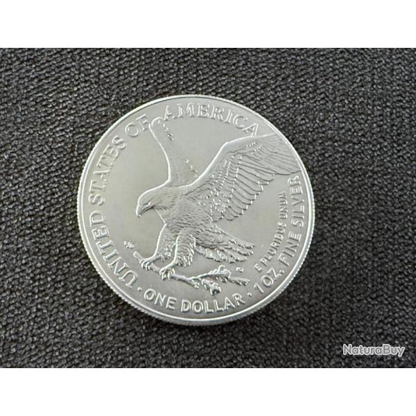Pi�ce �tats-Unis 1 Dollar argent "American Silver Eagle" 2024 - Once