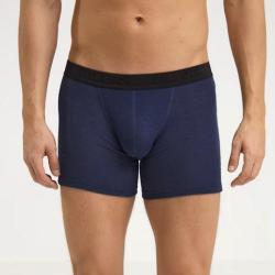 Boxer homme pure laine m&eacute;rinos BIO bleu gris kaki bleu marine navy S (small)