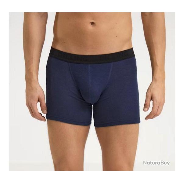 Boxer homme pure laine m�rinos BIO bleu gris kaki bleu marine navy S (small)