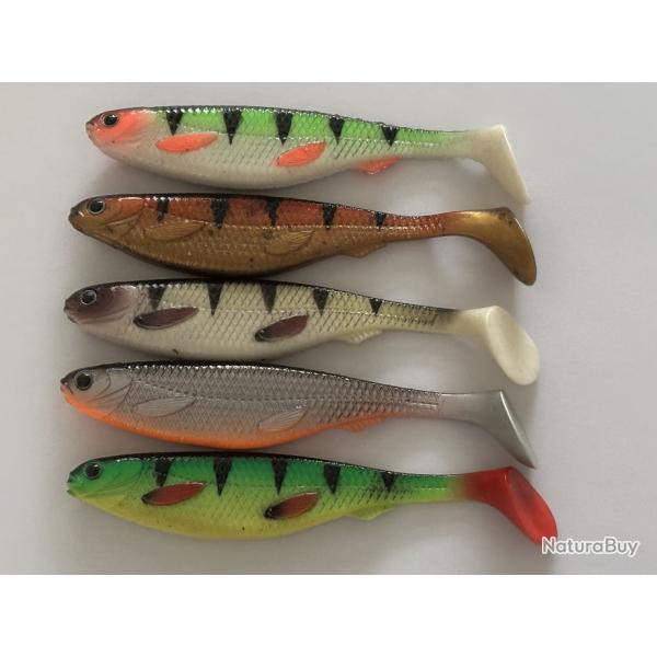 leurre souple pour carnassier lot de 5 pi�ces  12 cm & 13 grs