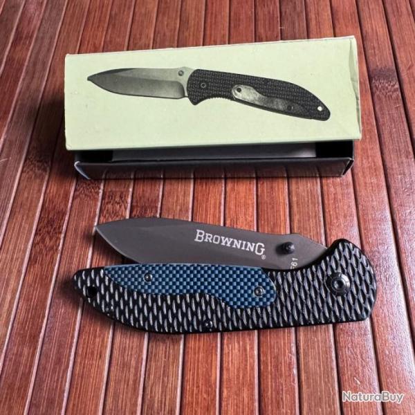 BROWNING COUTEAU PLIANT A OUVERTURE ASSIST� CARBON