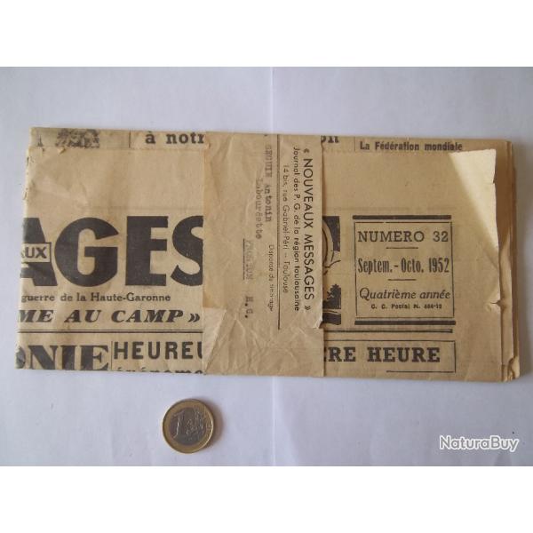 document journal des prisonniers de guerre r�gion Toulousaine 1952 Haute Garonne