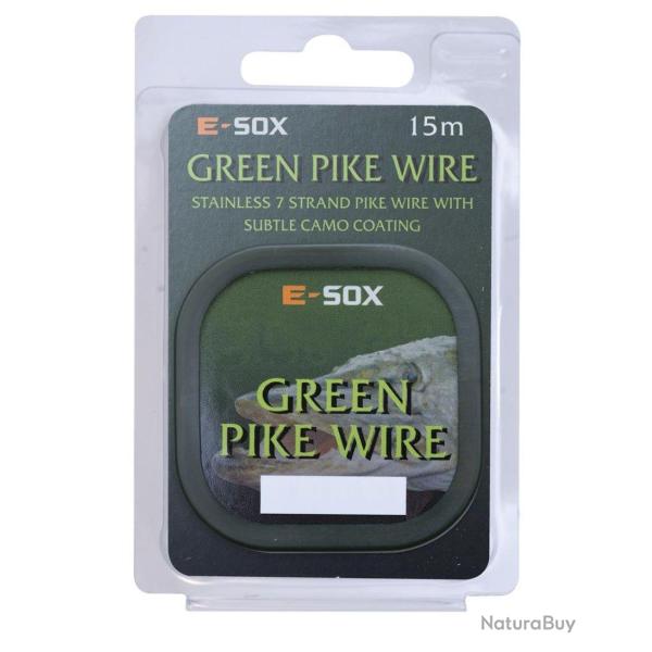 E-SOX GREEN PIKE WIRE 15M E-SOX 0.45mm 15m