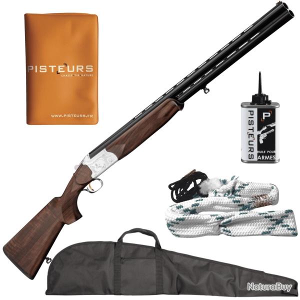 Pack Chasseur ! Fusil superpos� Yildiz Luxe de plaine - Cal.12/76 + fourreau + nettoyage + porte p