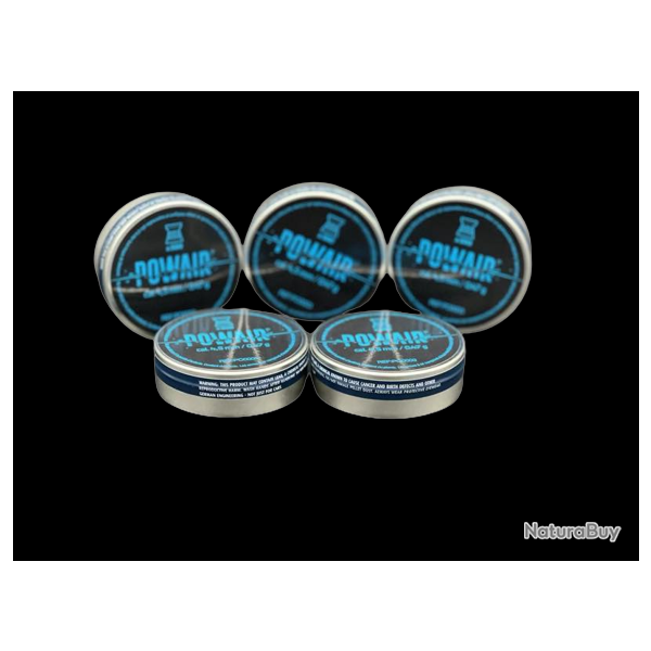 5X Bote de 500 plombs POWAIR 4,5mm  tte plate