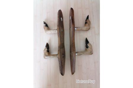 MEUBLE Support fusils chevreuil + pattes de sanglier - chasse chasseur
