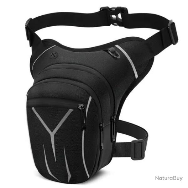 Sacoche de Jambe Moto Capacit� Extensible Tactique Homme/Femme Course, Randonn�e, Cyclisme, P�che