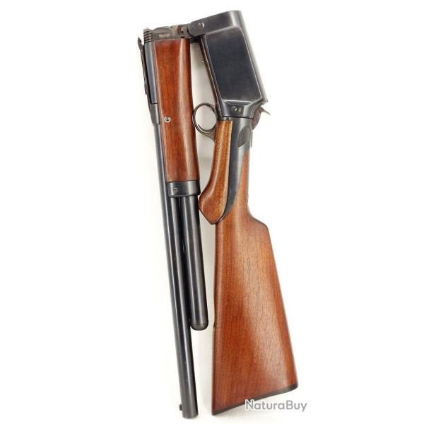 BURGESS FOLDING GUN MODEL 1894 FUSIL POMPE SHOTGUN PLIANT Calibre 12/70 - USA XIX� Tr�s bon  U.S.A. 