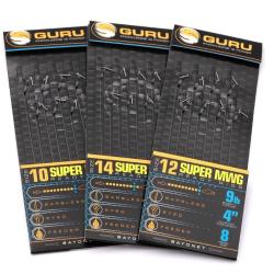 GURU BAS DE LIGNE SMWG BAYONET READY RIG GURU 0,19mm 12 4''/10cm