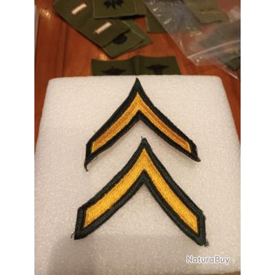 Paire de grade armee us FIRST CLASS ORIGINAL - Epaulettes - Grades ...