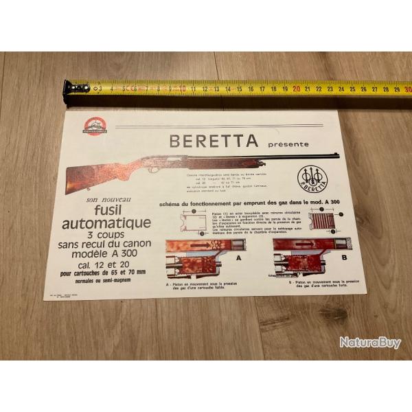 Fiche d'armurier BERETTA ..v