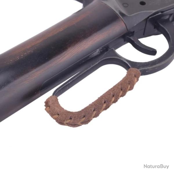 Levier rond en cuir v�ritable pour Marlin, Henry, winchester 3.5pouces