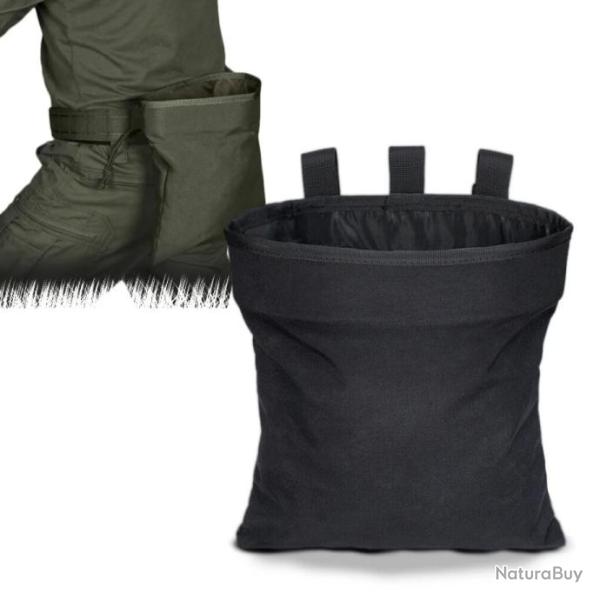 Pochette de D�charge de Chargeur Tactique avec Corde R�tractable-NOIR