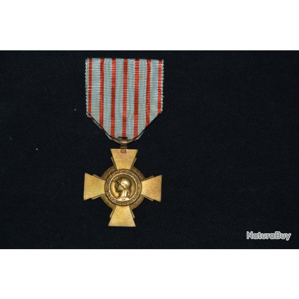 CROIX DU COMBATTANT GRANDE GUERRE 1914/1918-FRENCH WAR CROSS 1�WW.